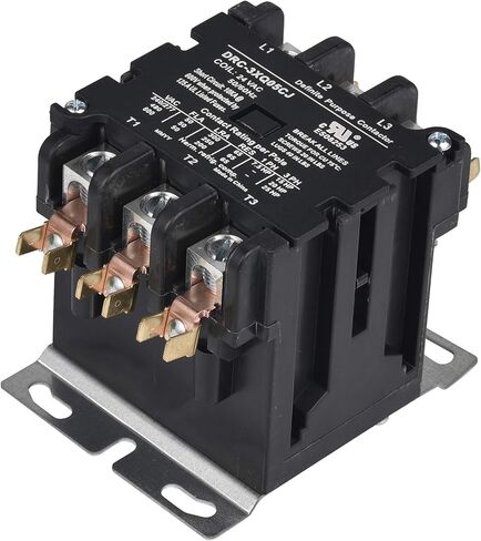 SUNLEE 50 Amp 65 RES 3 Pole 120v coil SunLee DP Contactor A2L Compliant UL Recognized & Approved for UL 60335 HVAC Contactor 42DF35AF equivalent in Saudi Arabia