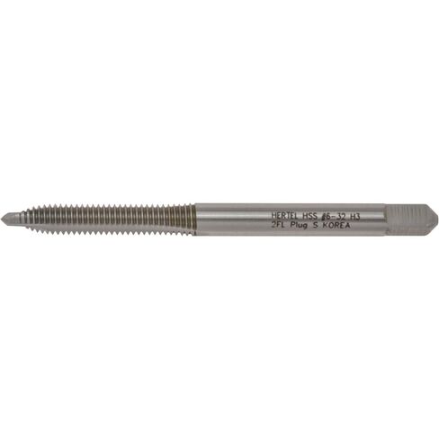High Speed Steel Spiral Point STI Tap, #6-32 UNC, 2 Flutes, Plug, Bright/Uncoated, 2-3/8" OAL in Saudi Arabia