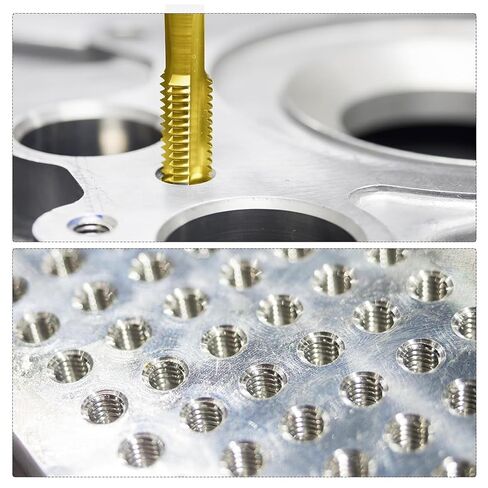 2 قطعة 6-32 UNC لولبية نقطة الصنبور، التيتانيوم المطلي 6542 HSS آلة المسمار الصنابير، B2 لقمة التنصت الدقيقة للمعادن الألومنيوم الفولاذ المقاوم للصدأ in Kuwait