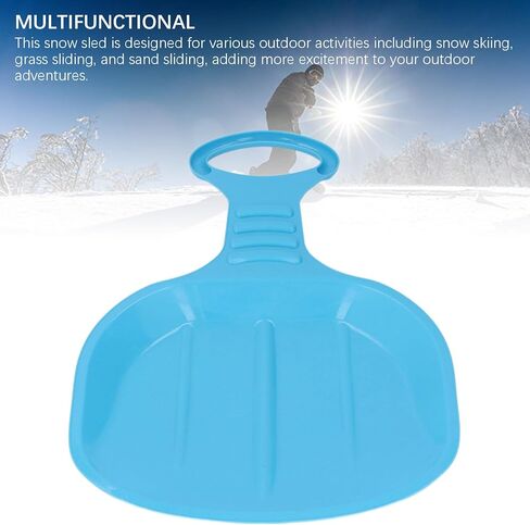 Snow Sled Board with Handle Thickened Downhill Sled for Snow Grass Sand Boarding in Saudi Arabia