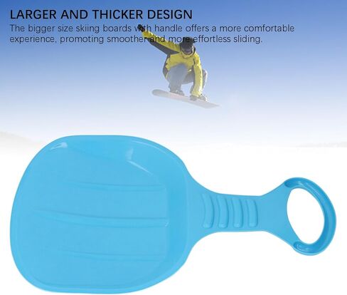 Snow Sled Board with Handle Thickened Downhill Sled for Snow Grass Sand Boarding in Saudi Arabia