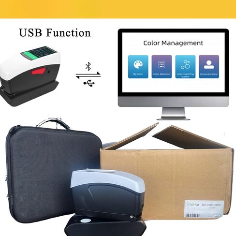 مقياس الكثافة الطيفي، مقاييس كثافة انعكاس الألوان المحمولة بدقة 0.01%، عيار Φ5 مم، فتحات تحديد المواقع المتكاملة، واجهة USB، ISO ASTM لاختبار ألوان التعبئة والتغليف وطباعة المنسوجات in Kuwait