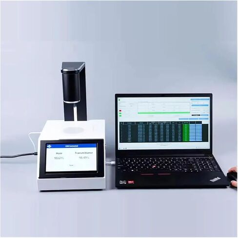 جهاز اختبار مقياس الضباب الرقمي LS155B، جهاز قياس نفاذية الضوء والوضوح، مواد ضبابية شفافة وشفافة ومتجمدة in Kuwait