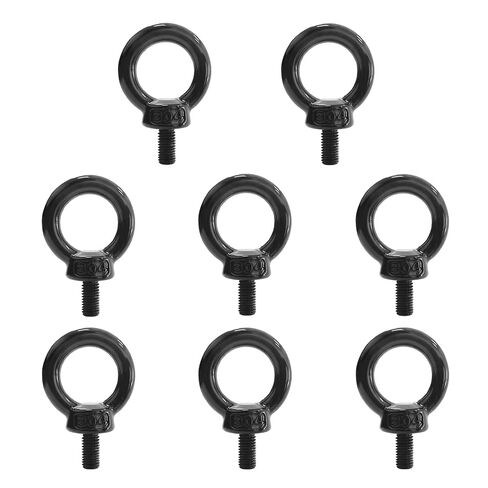 M8 العين الترباس 8 قطع رفع العين الترباس، مسامير العين السوداء الفولاذ المقاوم للصدأ Eyebolts الثقيلة لكتف الآلات in Kuwait