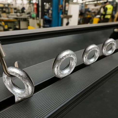 LEIFIDE 8 Pack 1/2" x 18" Eye Bolt with Nut, Hot Dipped Galvanized Heavy Duty Rigging Zinc Eye Bolt Anchor Point for Wood Chain, Wire Rope, Lifting, Construction and Outdoor Anchoring in Saudi Arabia