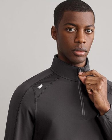Rhone Men's Rise 1/4 Zip, Lightweight Quarter-Zip, Casual Pullover (Asphalt, X-Large) in Saudi Arabia