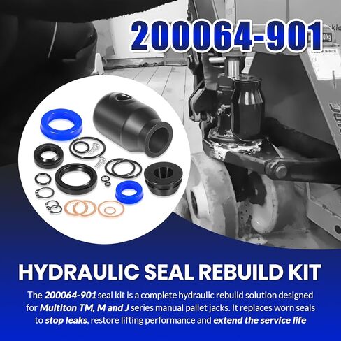 200064-901 Hydraulic Seal Rebuild Kit for Multiton Pallet Jack TM, M or J Series, Complete Pump and Ram Reseal Kit, Replace# 200064901, MU200064-901, MT200064-901 in Saudi Arabia