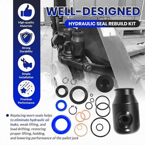200064-901 Hydraulic Seal Rebuild Kit for Multiton Pallet Jack TM, M or J Series, Complete Pump and Ram Reseal Kit, Replace# 200064901, MU200064-901, MT200064-901 in Saudi Arabia