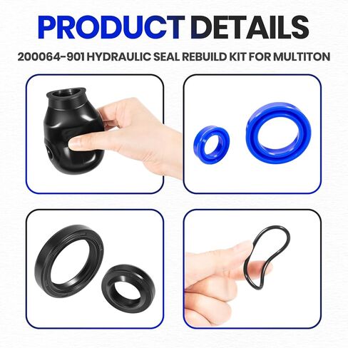 200064-901 Hydraulic Seal Rebuild Kit for Multiton Pallet Jack TM, M or J Series, Complete Pump and Ram Reseal Kit, Replace# 200064901, MU200064-901, MT200064-901 in Saudi Arabia