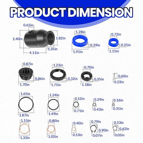 200064-901 Hydraulic Seal Rebuild Kit for Multiton Pallet Jack TM, M or J Series, Complete Pump and Ram Reseal Kit, Replace# 200064901, MU200064-901, MT200064-901 in Saudi Arabia