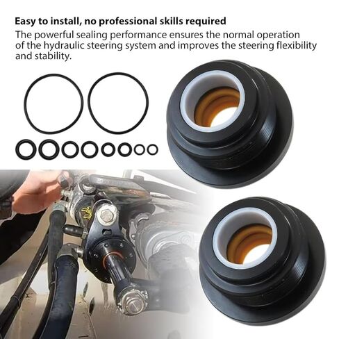Front Mount Hydraulic Steering Cylinder Seal Kit Compatible for Seastar HC5345, HC5346, HC5347, HC5348, HC5358, HC5365, HC5375(New Version) in Saudi Arabia