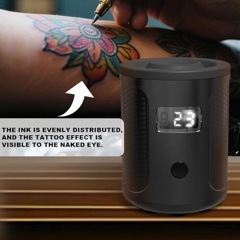 Tattoo Ink Mixer, Mini Vortex Shaker, Suitable for Tattoo Ink, Acrylic Paint, Nail Polish Vortex Mixer. The Black Model is Equipped with 3 Speed Settings in Saudi Arabia