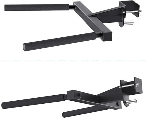 SELEWARE Squat Rack Attachment, Y-Shaped Dip Bar Attachment, Nordic Hamstring Curl Attachment and Lever Arms for 2x2 or 3x3 Power Rack with 5/8" or 1" Hole, Power Cage Accessories for Home Gym in Saudi Arabia