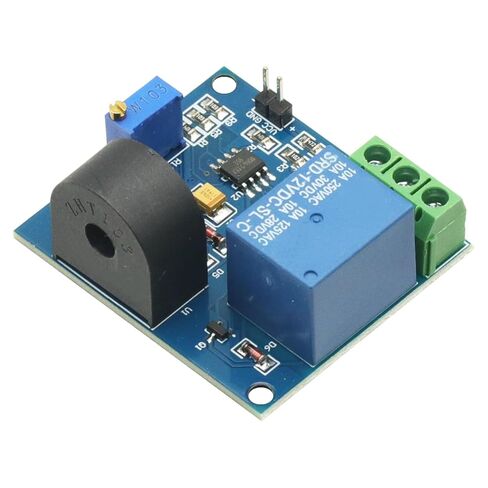 2PCS 5A Overcurrent Protection Relay Module AC Current Sensor Detection Board 12V Relay Current Transformer in Kuwait