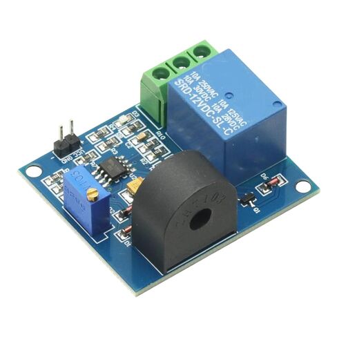 2PCS 5A Overcurrent Protection Relay Module AC Current Sensor Detection Board 12V Relay Current Transformer in Kuwait
