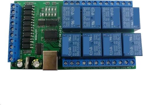 UD74B08 مرحل USB متعدد الوظائف ذو 8 قنوات I/O (12 فولت) in Saudi Arabia
