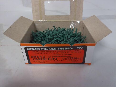 1 1/4" Stainless Steel Ring Shank Trim Nails (2 Pack) in Saudi Arabia