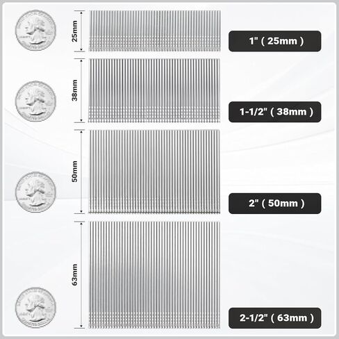 16 Gauge 2 Inch (50mm) Finish Nails, 304 Stainless Steel, Maximum Holding Power & Durability for Professional Contractors (8 Boxes of 2000 Count, 16000 Total) in Saudi Arabia