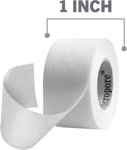 Nexcare Gentle Paper Tape, Medical Paper Tape, Secures Dressings and Lifts Away Gently, 1 in x 10 Yards, 2-Pack (4 Rolls) in Kuwait