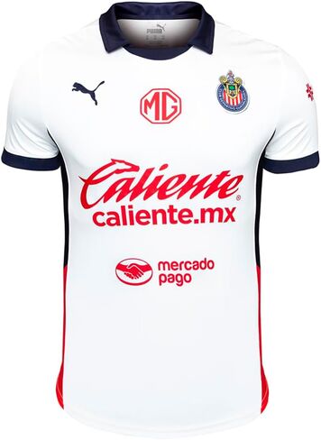 PUMA Men's Chivas 24/25 Away Replica Soccer Jersey - Support Your Team in Style (US, Alpha, Large, Regular, Regular, White) in Saudi Arabia
