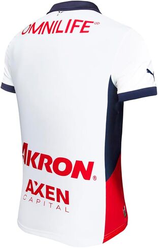 PUMA Men's Chivas 24/25 Away Replica Soccer Jersey - Support Your Team in Style (US, Alpha, Large, Regular, Regular, White) in Saudi Arabia
