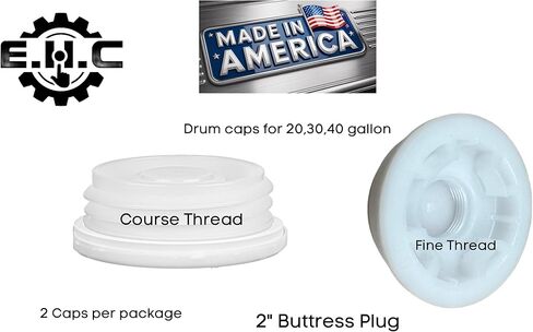 غطاء سدادة/سدادة 2 بوصة (خيط الدورة) مع خروج 3/4 بوصة (خيط رفيع)، حشية EPDM/ 2 لكل عبوة/ بواسطة E.H.C. in Kuwait