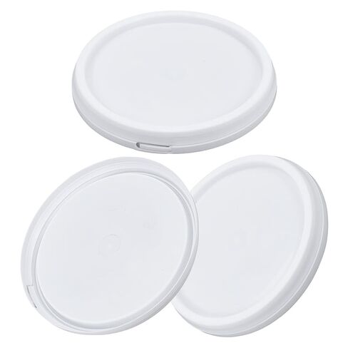 OLYCRAFT 3Pcs White Plastic Snap-on Pail Lid 8.5 Inch in Diameter Plastic Bucket Lids Reusable Pail Lids White Pail Lid for Reusable Replacement Cap for 5L Bucket in Saudi Arabia
