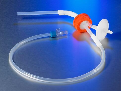 Corning 3545 Polycabonate Disposable GL45 Aseptic Transfer Cap for 1000mL Disposable Spinner Flask, 1/4" Dip Tube with 0.2m Pore Vent, Sterile (Case of 2) in Saudi Arabia