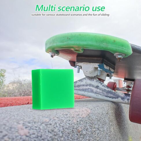 Skateboard Wax for Outdoor Boards, Durable Snowboard Maintenance Tool, Green Hard Wax for Enhanced Glide and Protection, Skateboarding Accessory for Outdoor Skating in Saudi Arabia