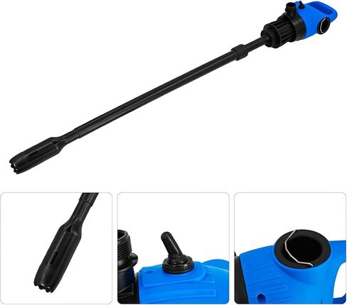 120V AC Electric Drum Pump with 12V DC Power, 55 Gallon Drum Pump with Built-in 2-Inch Bung Adapter, 5 Gallons Per Minute Flow Rate Liquid Transfer for DEF Diesel Water Antifreeze in Kuwait