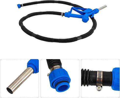 120V AC Electric Drum Pump with 12V DC Power, 55 Gallon Drum Pump with Built-in 2-Inch Bung Adapter, 5 Gallons Per Minute Flow Rate Liquid Transfer for DEF Diesel Water Antifreeze in Kuwait