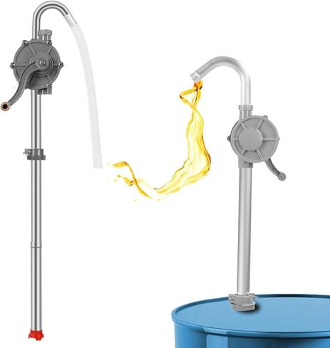 مضخة طبل سعة 55 جالونًا، مضخة زيت يدوية من الألومنيوم 7GPM بالكامل، تناسب براميل وبراميل من 15 إلى 55 جالونًا، متوافقة مع وقود الديزل والكيروسين والمحرك والزيت الهيدروليكي وزيت التروس (المرآب/المزرعة/الاستخدام الصناعي) in Kuwait