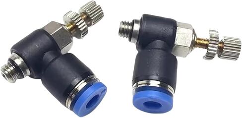 SL Pneumatic Quick Connector Adjustment Throttle Valve inch PU pipe 5/16 "1/4" 3/8 "1/2" American Thread NPT1/8 1/4 3/8 1/2(SL 3l8-NPT1l4) in Saudi Arabia