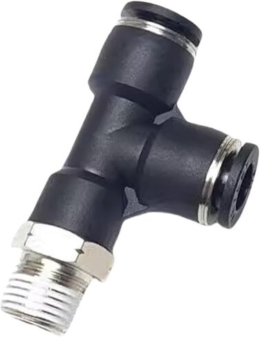 Pneumatic Quick Connector inch PU Air Pipe 1/4 "5/16" 3/8 "1/2" PD tee American External Thread NPT1/8 1/4 3/8 1/2 PD1/4-N02(PD 1l4-NPT1l4) in Saudi Arabia