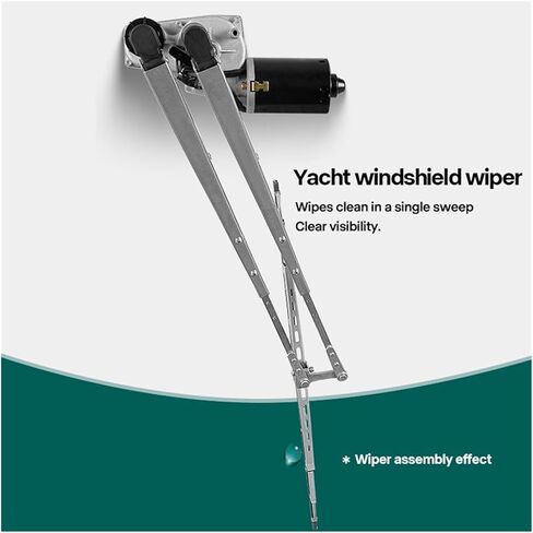 Marine Windshield Wiper Motor Kit 12V 24V Adjustable Yacht Boat System With Arm and Blade in Kuwait