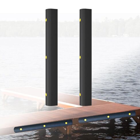 2 Pack D-Shape Dock Bumper – Rubber Corner Guard Strip, Heavy Duty Impact Protector, Garage Wall, Boat Dock, Loading Bay in Saudi Arabia