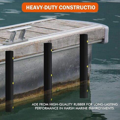 2 Pack D-Shape Dock Bumper – Rubber Corner Guard Strip, Heavy Duty Impact Protector, Garage Wall, Boat Dock, Loading Bay in Saudi Arabia