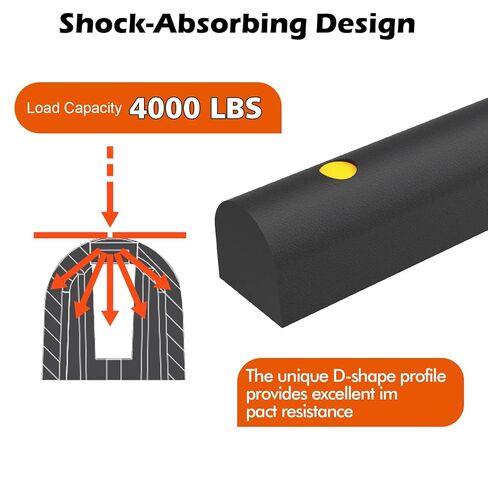 2 Pack D-Shape Dock Bumper – Rubber Corner Guard Strip, Heavy Duty Impact Protector, Garage Wall, Boat Dock, Loading Bay in Saudi Arabia