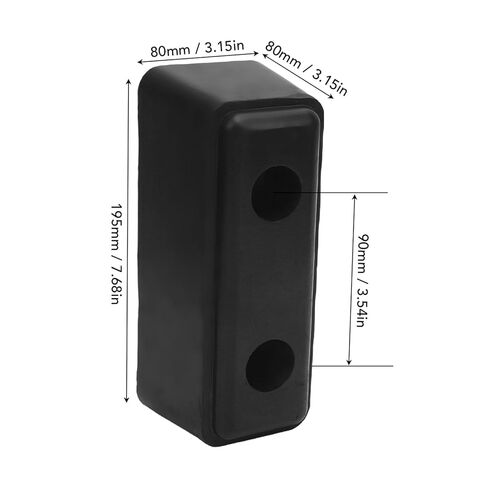 Rubber Dock Buffer, Black Molded Rectangle Trailer Ramp Door Bumper Impact Protector for RV Marine Boat Dock Cargo Trailer in Saudi Arabia