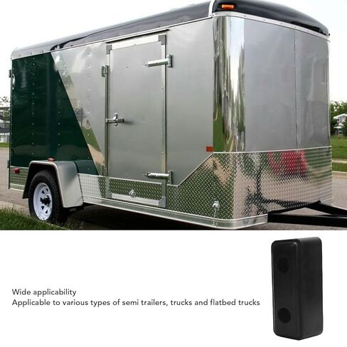 Rubber Dock Buffer, Black Molded Rectangle Trailer Ramp Door Bumper Impact Protector for RV Marine Boat Dock Cargo Trailer in Saudi Arabia