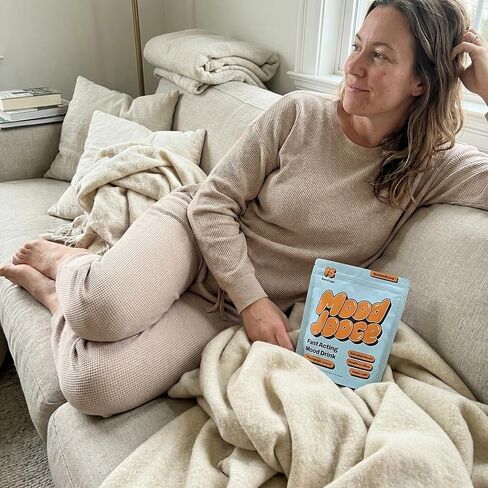 Mood Jooce Noble Kava Drink Mix - Cortisol Reducer with Kava Kava - Anxiety, Sleep & Mood Support Supplement - No Sugar - Vegan - Pineapple Mango Flavor - 15 On-the-Go Packets in Saudi Arabia