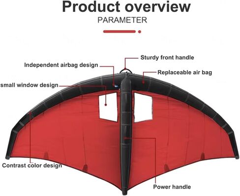 Inflatable Hydrofoil Board,Handheld Surf Sail,Inflatable Surfing Wing,Kitesurfing Wing Windsurfing with Window,for Water Sports Kiteboard Surf in Kuwait