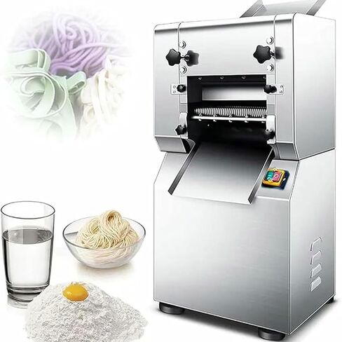 1500W Commercial Electric Pasta Maker Machine Stainless Steel Noodle Slicer for 1-10mm Dough Thickness, 2mm/3mm Noodle Width Professional Kitchen Equipment in Saudi Arabia