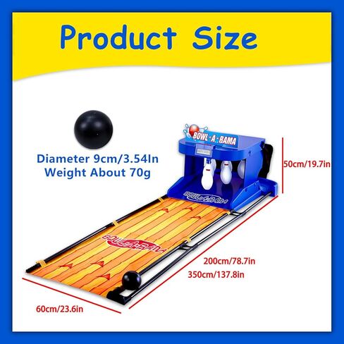 Home Bowling Alley - Electric Bowling Machine with LED Scoreboard, Automatic Lighting & Sound Effects, Fun Indoor Game for Kids & Adults, 3.5m/11.5ft in Saudi Arabia