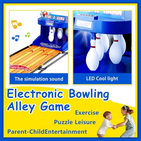 Home Bowling Alley - Electric Bowling Machine with LED Scoreboard, Automatic Lighting & Sound Effects, Fun Indoor Game for Kids & Adults, 3.5m/11.5ft in Saudi Arabia