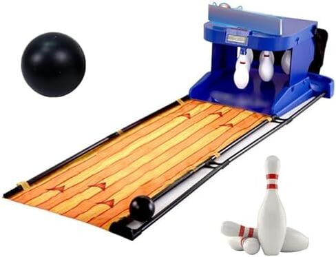 Kids Bowling Set - Indoor Electronic Bowling Alley Game with Automatic Scoring, LED Scoreboard, Realistic Sound Effects & Lights - Fun Sports Console for Home Entertainment in Saudi Arabia