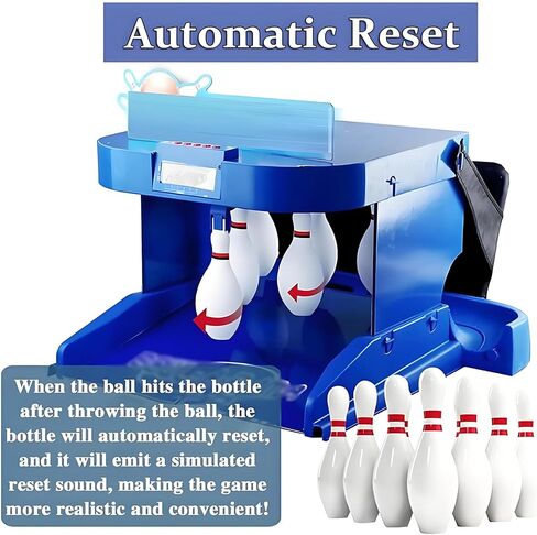 Indoor Bowling Alley Game for Kids & Adults - LED Electronic Scoreboard, Automatic Reset, Realistic Sound Effects, Interactive Fun for Family Game Nights, 3.5m Long in Saudi Arabia