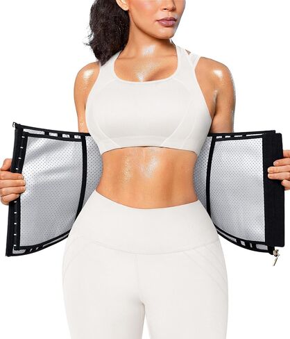 Junlan Sweat Waist Trainer for Women - Corset Sweat Band for Working Out in Kuwait
