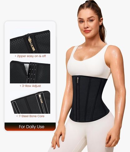 Junlan Sweat Waist Trainer for Women - Corset Sweat Band for Working Out in Saudi Arabia