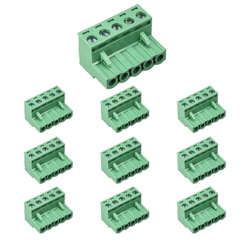 20 قطعة 4 دبوس 5.08 مللي متر الملعب قابل للتوصيل PCB زاوية المسمار محطة كتلة التوصيل موصل المقبس لوحة جبل DIY (20 قطعة 4p) in Saudi Arabia